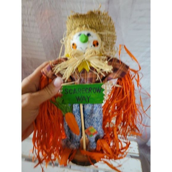 Scarecrow fall decor country folk art home kitchen decor - Picture 5 of 6